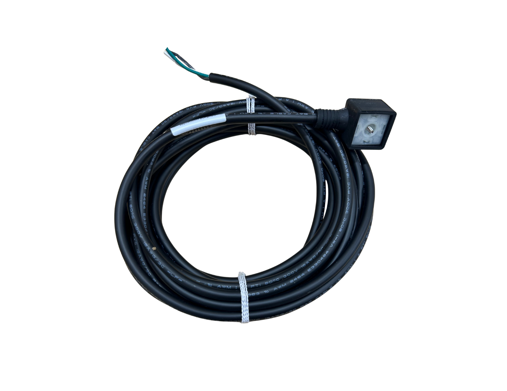 5J6K4-000-US0A - Canfield Din Form A Connector with 20' Cable for ASCO SC8210G100 and SC8210G004 Solenoid Valves